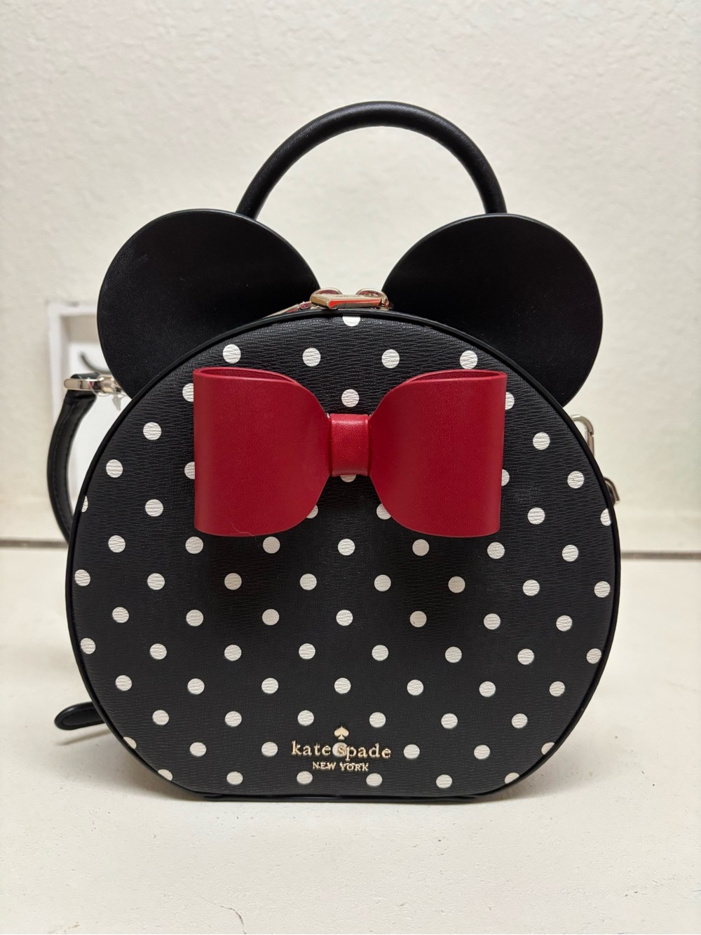 kate spade Disney x kate spade Black Crossbody Interior with Gold Hardware